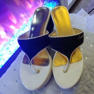 Coach Platform flip flops